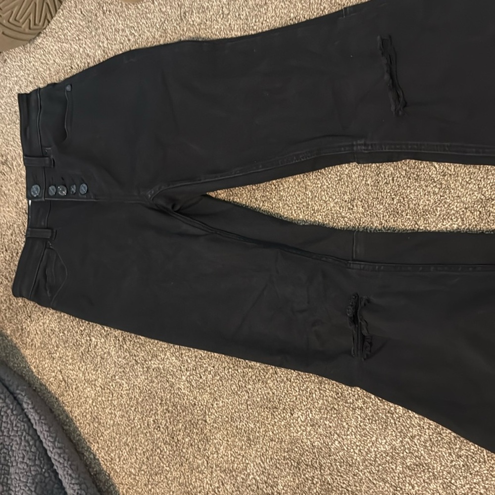 Black boot cut jeans